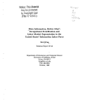 Cover page: More information, better jobs? : occupational stratification and labor market segmentation in the United States' information labor force