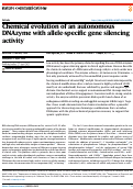 Cover page: Chemical evolution of an autonomous DNAzyme with allele-specific gene silencing activity