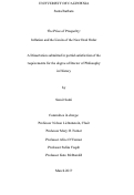 Cover page: The Price of Prosperity: Inflation and the Limits of the New Deal Order