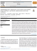 Cover page: OpenBuildingControl: Digitizing the control delivery from building energy modeling to specification, implementation and formal verification