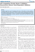 Cover page: ATP Competitive Protein Kinase C Inhibitors Demonstrate Distinct State-Dependent Inhibition