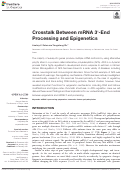 Cover page: Crosstalk Between mRNA 3'-End Processing and Epigenetics