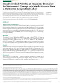 Cover page: Visually Evoked Potential as Prognostic Biomarker for Neuroaxonal Damage in Multiple Sclerosis From a Multicenter Longitudinal Cohort