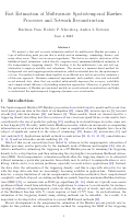 Cover page: Fast estimation of multivariate spatiotemporal Hawkes processes and network reconstruction