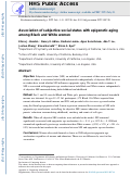 Cover page: Association of subjective social status with epigenetic aging among Black and White women