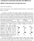 Cover page: Complexation of actinides/lanthanides with DMOGA and TMOGA, amide derivatives of oxydiacetic acid