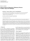 Cover page: Sleep in Chronic Obstructive Pulmonary Disease: Evidence Gaps and Challenges