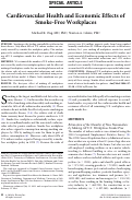 Cover page: Cardiovascular health and economic effects of smoke-free workplaces