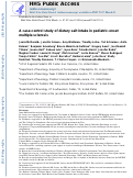 Cover page: A case-control study of dietary salt intake in pediatric-onset multiple sclerosis