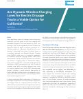 Cover page: Dynamic Wireless Charging Lanes for Electric Drayage Trucks