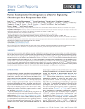 Cover page: Human Developmental Chondrogenesis as a Basis for Engineering Chondrocytes from Pluripotent Stem Cells