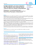 Cover page: A single institution pre-/post-comparison after introduction of an external urinary collection device for female medical patients