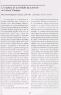 Cover page: La ruptura de un fetiche en un texto de Julieta Campos