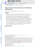 Cover page: Pattern of Relapse and Treatment Response in WNT-Activated Medulloblastoma