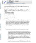 Cover page: Impacts of Early Childhood Education on Medium- and Long-Term Educational Outcomes