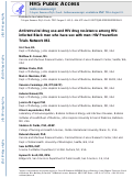 Cover page: Antiretroviral Drug Use and HIV Drug Resistance Among HIV-Infected Black Men Who Have Sex With Men