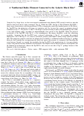 Cover page: A Nonthermal Radio Filament Connected to the Galactic Black Hole?