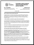 Cover page: Frequently Asked Questions About Providing Domestic Partner Benefits