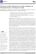 Cover page: The Impact of Medicaid Expansion on Stage at Diagnosis of Melanoma Patients: A Retrospective Study