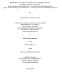 Cover page: The Influence of Cognitive Autonomy and Learning Environments on Student Academic Performance: An investigation of the relationships between levels of cognitive autonomy, aspects of school learning environments and academic performance at the ninth-grade level