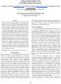 Cover page: Representing Number Sets: Encoding Statistical Properties