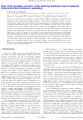 Cover page: Role of the geodesic acoustic mode shearing feedback loop in transport bifurcations and turbulence spreading