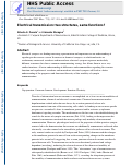 Cover page: Electrical transmission: Two structures, same functions?