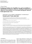 Cover page: Preliminary Evidence for Feasibility, Use, and Acceptability of Individualized Texting for Adherence Building for Antiretroviral Adherence and Substance Use Assessment among HIV‐Infected Methamphetamine Users