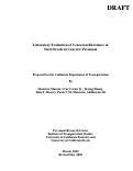 Cover page: Laboratory Evaluation of Corrosion Resistance of Steel Dowels in Concrete Pavement