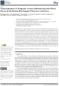 Cover page: Transcriptomics of Temporal- versus Substrate-Specific Wood Decay in the Brown-Rot Fungus Fibroporia radiculosa