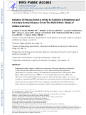 Cover page: Relation of Plasma Renin Activity to Subclinical Peripheral and Coronary Artery Disease (from the Multiethnic Study of Atherosclerosis)