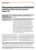 Cover page: Deep generative modeling of transcriptional dynamics for RNA velocity analysis in single cells.