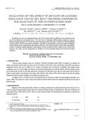 Cover page: Evaluation of the effect of air flow on clothing insulation and total heat transfer coefficient for each part of the clothed human body