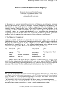 Cover page: Infixal Nominal Reduplication in Mangarayi