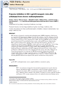 Cover page: Prepulse inhibition in HIV-1 gp120 transgenic mice after withdrawal from chronic methamphetamine