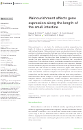 Cover page: Malnourishment affects gene expression along the length of the small intestine