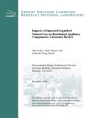 Cover page: Impacts of Imported Liquefied Natural Gas on  Residential Appliance Components: Literature Review