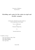 Cover page: Modeling and control of the wakes in rigid and flexible canopies