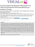 Cover page: A case of community-acquired tuberculosis in an infant presenting with pneumonia refractory to antibiotic therapy