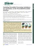 Cover page: Curtailing Perovskite Processing Limitations via Lamination at the Perovskite/Perovskite Interface