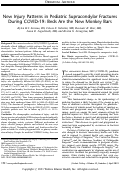 Cover page: New Injury Patterns in Pediatric Supracondylar Fractures During COVID-19: Beds Are the New Monkey Bars