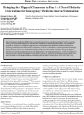 Cover page: Bringing the Flipped Classroom to Day 1: A Novel Didactic Curriculum for Emergency Medicine Intern Orientation