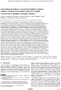 Cover page: Constraining the influence of natural variability to improve estimates of global aerosol indirect effects in a nudged version of the Community Atmosphere Model 5