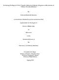 Cover page: Evaluating the Impact of Two Cognitive Behavioral Therapy Programs on Recidivism in Chronic Juvenile Offenders