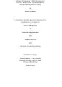 Cover page: Making Undergraduate STEM Education more Inclusive, Interpersonal, and Interdisciplinary through Challenge-Based Learning