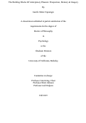 Cover page: The Building Blocks Of Anticipatory Pleasure: Prospection, Memory &amp; Imagery