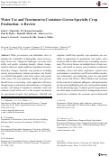 Cover page: Water Use and Treatment in Container-Grown Specialty Crop Production: A Review