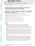 Cover page: Posttraumatic stress disorder symptoms associated with protective and risky behaviors for coronavirus disease 2019.