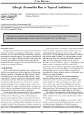 Cover page: Allergic Dermatitis due to Topical Antibiotics