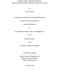 Cover page: Agrarian Dreams, Agricultural Realities: Agricultural land conversion in Mexico's Chihuahuan Desert